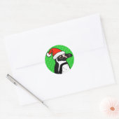 Humboldt Penguin Santa Ronde Sticker (Envelop)