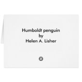 Humboldt pinguïn (Achterkant Horizontaal)