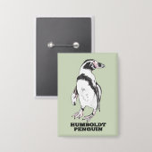 Humboldt pinguïn button (Voorkant / Achterkant)