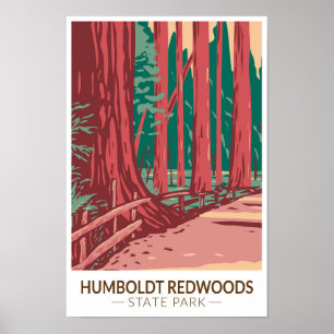 Humboldt Redwood State Park Avenue of the Giants Poster