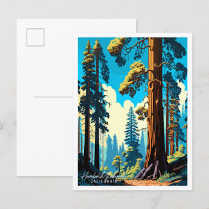 Humboldt Redwoods Californië Verenigde Staten vint Briefkaart