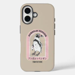 Humbolt pinguïn Japans schrift iPhone 16 Hoesje