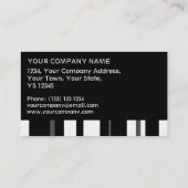 Humbug strié carte de visite noir vertical (Dos)