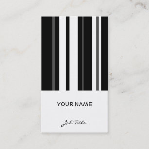 Humbug Stripe carte de visite bandes verticales bl