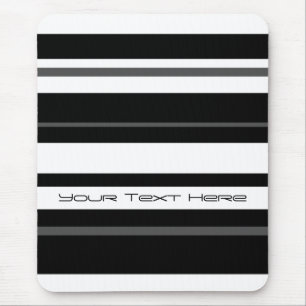 Humbug Stripe 'Jouw tekst' mousepad verticaal Muismat