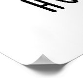 Humburger Funny Humming Burger Pun Poster (Hoek)