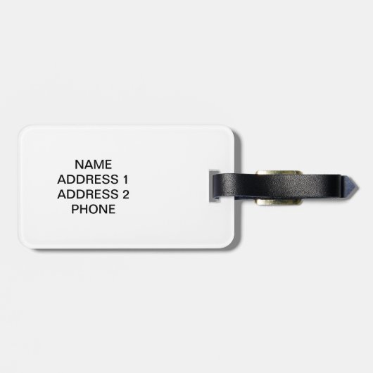 Humerus Bagagelabel (Achterkant horizontaal)