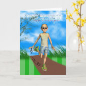 Humeur de carte de bande dessinée de grampa de (Fleur jaune)