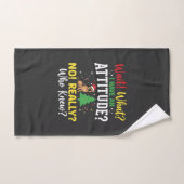 Humeur de chien de Noël Humour (Serviette à main)