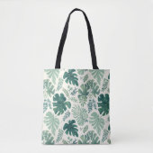 Humeur Monstera - Sac fourre-tout Motif de feuille (Devant)