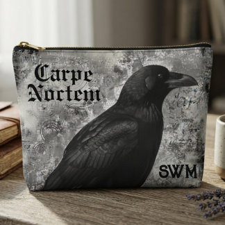 Humeurige Obsidiaan Gotische Raaf Etui