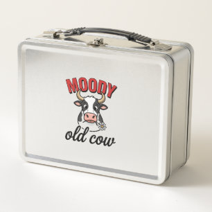 Humeurige Oude Koe Vintage Grappige Koe Shirt Ontw