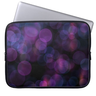 Humeurige Paarse Roze Bokeh Abstracte Laptophoes Laptop Sleeve