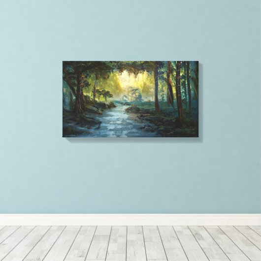 Humid Forest Canvas Afdruk (Insitu (Houten vloer))