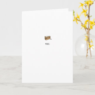 Humide. Bonne carte de gâteau d'anniversaire