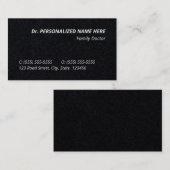 Humide, Carte de visite professionnel de la santé (Devant / Derrière)