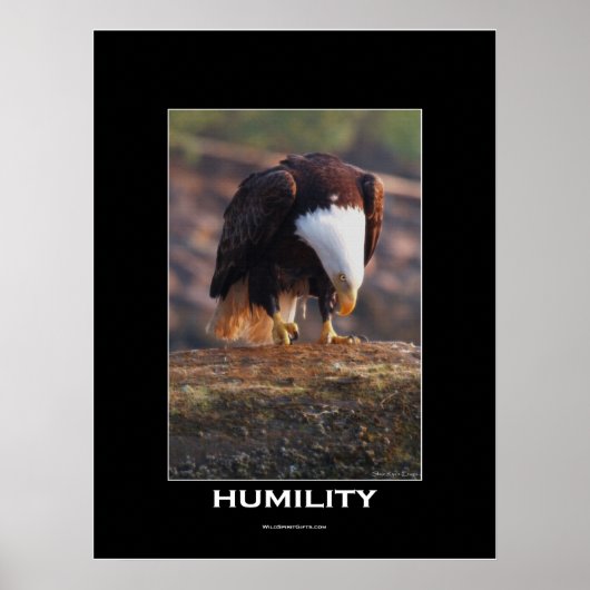 HUMILITY Bald Eagle Motivational Poster (Devant)