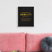 Humility Definition Inspirerend Quote Wall Art Canvas Afdruk (Insitu (Woonkamer))