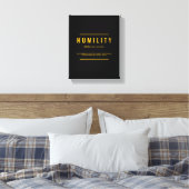 Humility Definition Inspirerend Quote Wall Art Canvas Afdruk (Insitu (Slaapkamer))