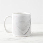 Humility is Perpetual Quietness of Heart mug (Gauche)
