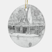 Humiston Pool Voordat Fontein Verwijderd Ornament (Links)