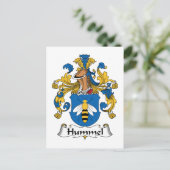 Hummel Family Crest Briefkaart (Staand voorkant)