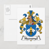Hummel Family Crest Briefkaart (Voorkant / Achterkant)