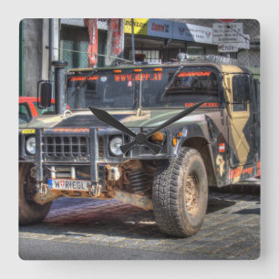 Hummer H1 Vierkante Klok