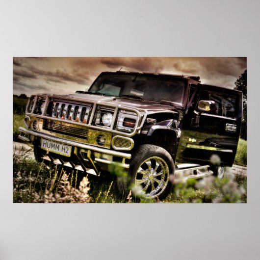 Hummer H2 afdrukken Poster (Voorkant)
