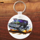 Hummer H2 Black Truck Sleutelhanger (Voorkant)