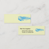 Hummer hellblau Serie Mini Visitekaartje (Voorkant / Achterkant)