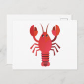 Hummer Languste kreeft Briefkaart (Voorkant / Achterkant)