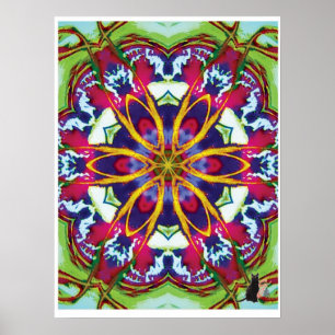 Hummers Kinetische Collage Kaleidoscoop Poster