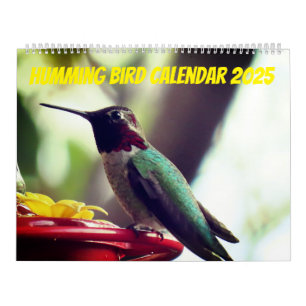 Humming Bird 2025 LargeCalendar, Wit Kalender