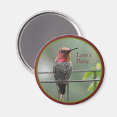 Humming Bird Love's Point Magnet (Recto/Verso)