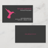 Humming Bird Pink Visitekaartje (Voorkant / Achterkant)