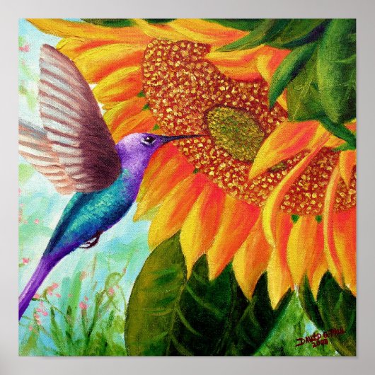 Humming voor nectar poster (Voorkant)