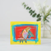 HUMMINGBIRD ©2010 SylviART™ Briefkaart (Staand voorkant)