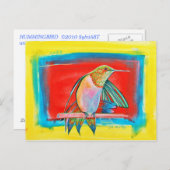 HUMMINGBIRD ©2010 SylviART™ Briefkaart (Voorkant / Achterkant)