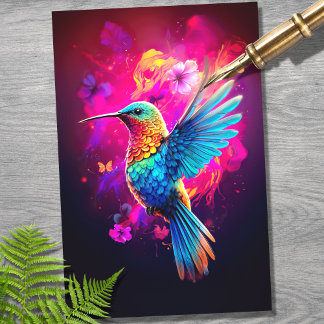 Hummingbird 3 Decoupage papier