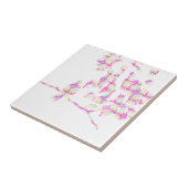 Hummingbird Abstract Roze Tegeltje (Zijkant)