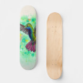 Hummingbird - acrylverfskateboard skateboard (Voorkant)