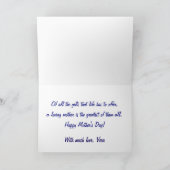 Hummingbird and Cactus Bloom Moederdag Kaart (Binnen)