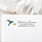 Hummingbird and Flower Etiket (Insitu)