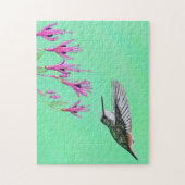 Hummingbird and Fuchsia Painting Legpuzzel (Verticaal)