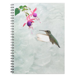 Hummingbird and Fuschia Notitieboek