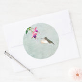 Hummingbird and Fuschia Sticker (Envelop)