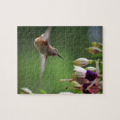 Hummingbird and Fushia Plant Legpuzzel (Horizontaal)