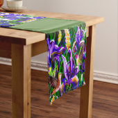 Hummingbird and Iris Fields Table Runner Korte Tafelloper (Voorbeeld)