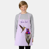 Hummingbird and Iris Flower Personalized Schort (Gedragen)